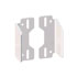 Dual Motor to Side Mount Adapters White Dual Motor to Side Mount Adapters White