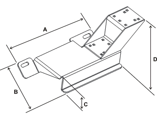 RAM-VB-110 No-Drill Laptop Base for the Ford Expedition, F-150, F-150 Heritage, F-250 Light Duty & Windstar