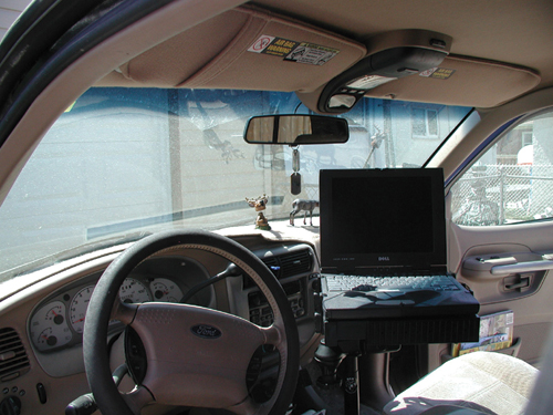 RAM-VB-113SW1 No-Drill Laptop Mount for the Ford Ranger & Explorer Sport Trac