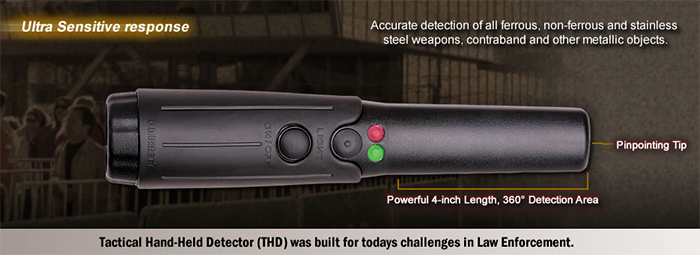 Garrett Tactical Hand-Held Metal Detector (THD) Metal Detector